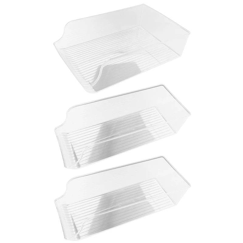 

Best 3 Pack Refrigerator Organizer Bins, Can Beverage Holder For Fridge, Freezer- Can Dispenser Can Storage Rack Container