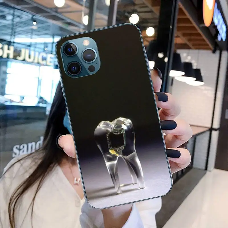 Смешной зубастый чехол для телефона Iphone 11 12 13 Pro Max 5s 6s 7 8 Plus X Xr Xs Se 2020 Mini.