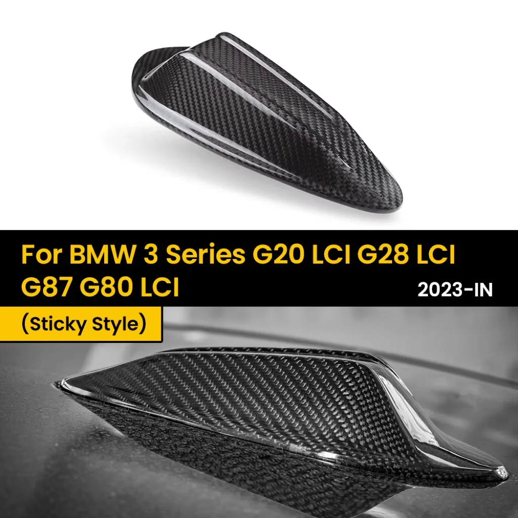 

Настоящая сухая накладка на антенну из углеродного волокна для BMW 3 серии G20 LCI G28 LCI G87 G80 LCI 2023-IN Sticky Style 1 шт./шт.