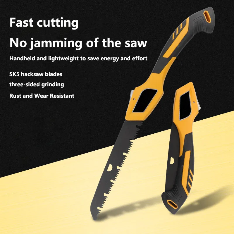

Folding Hand Saw Garden Handy Trimming Sharp Compact Design Hand Saw for Trees for Camping Pruning Saw with Hard Teeth Hacksaw