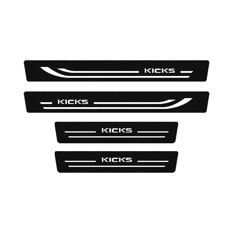 

4 шт., защитные наклейки на пороги автомобиля Nissan KICKS