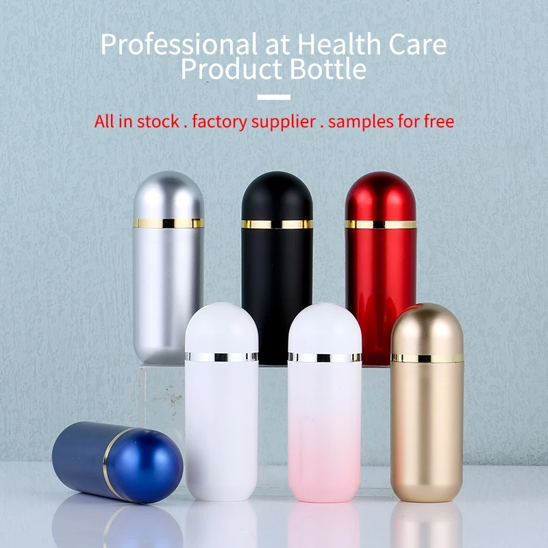 

Plastic Pills Bottle15cc Capsule Style for Capsules Tablets Solid Powder Medicine Liquid Vitamin Health Supplement Bottle