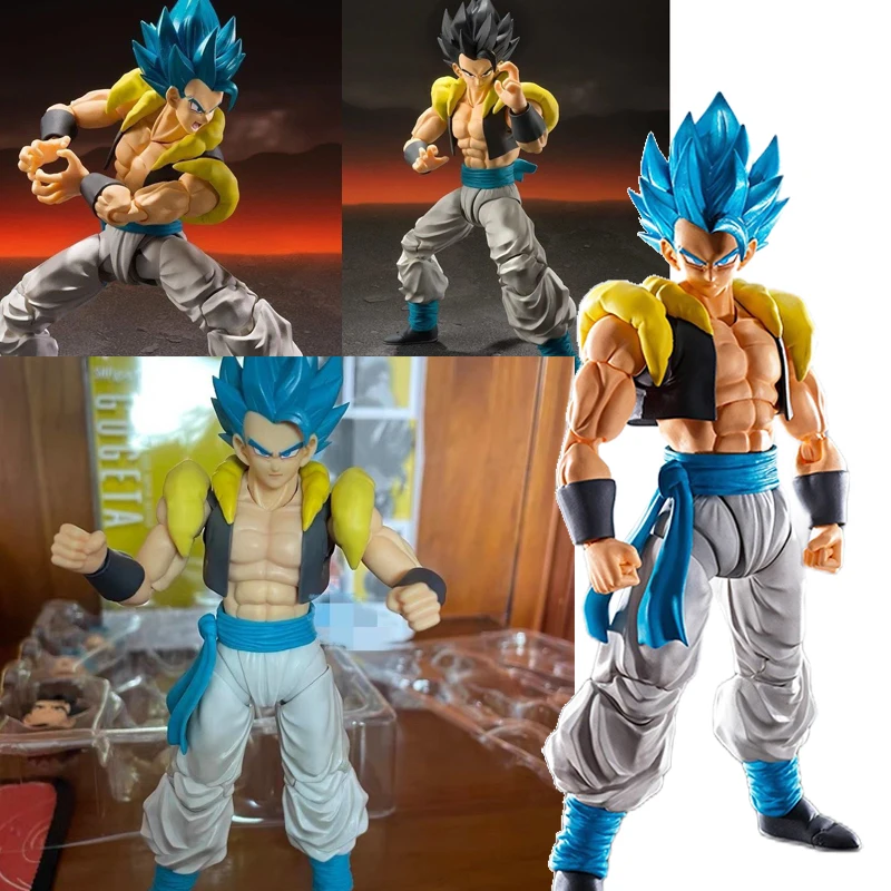 

Фигурка из аниме «Драконий жемчуг зет», кинотеатр Gogeta с синими волосами, подвижная шарнирная кукла, коллекционные игрушки, подарок на день р...