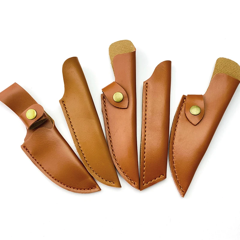 

7 Types PU Leather Small Straight Knife Sheath Scabbard Fixed Blade Cover Holder Storage Bag Pants