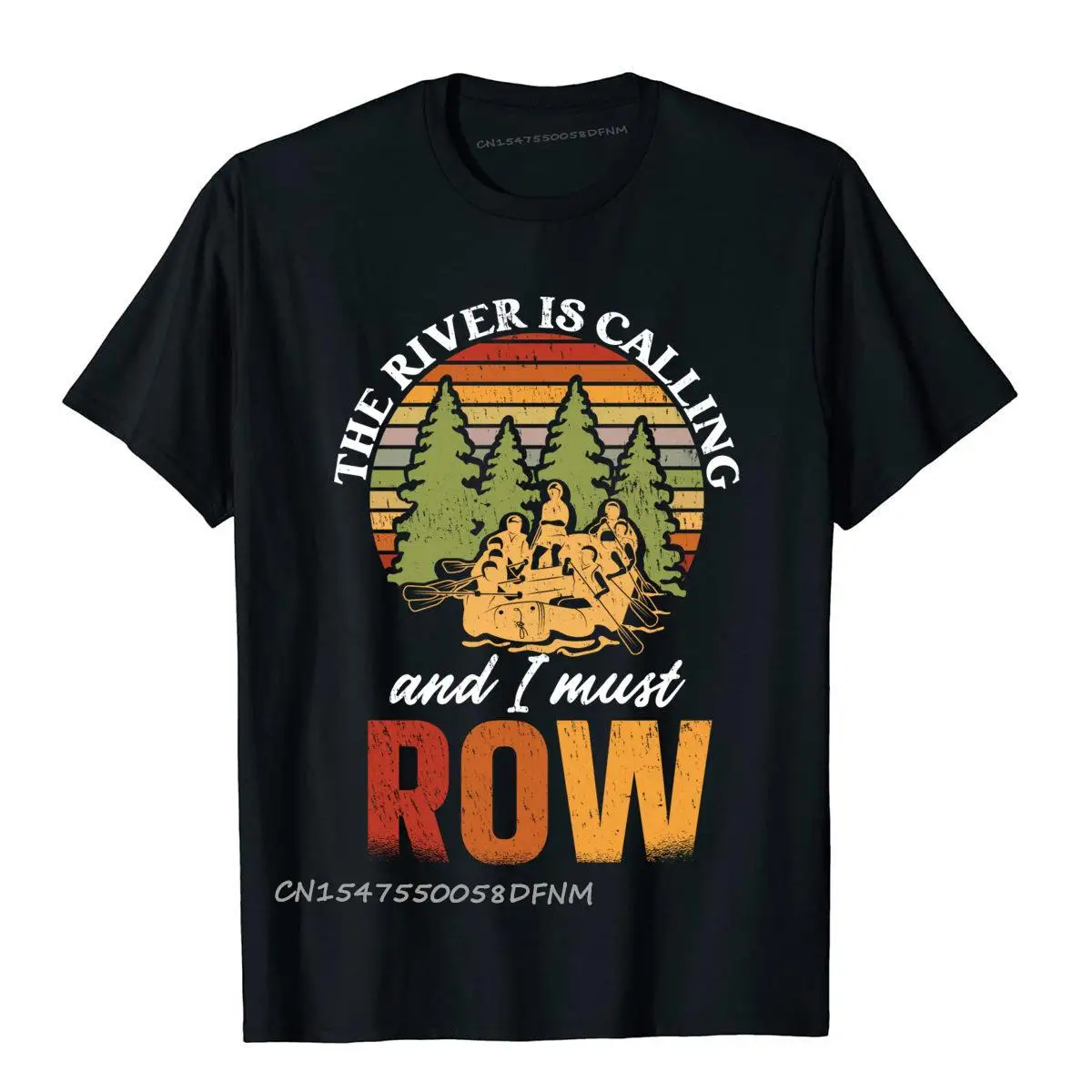 

White Water Rafting Rafting Premium Cotton T Shirt For Men Family Top T-Shirts Novelty Brand New Camisas Hombre