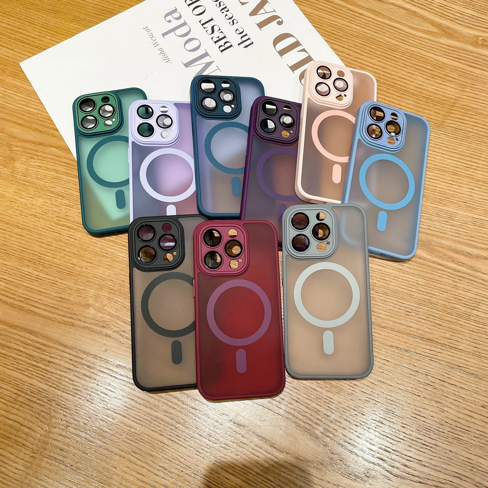 Магнитный чехол для телефона 15 Pro Max Yadun iPhone 14 полный защитный с зеркалом/совместим