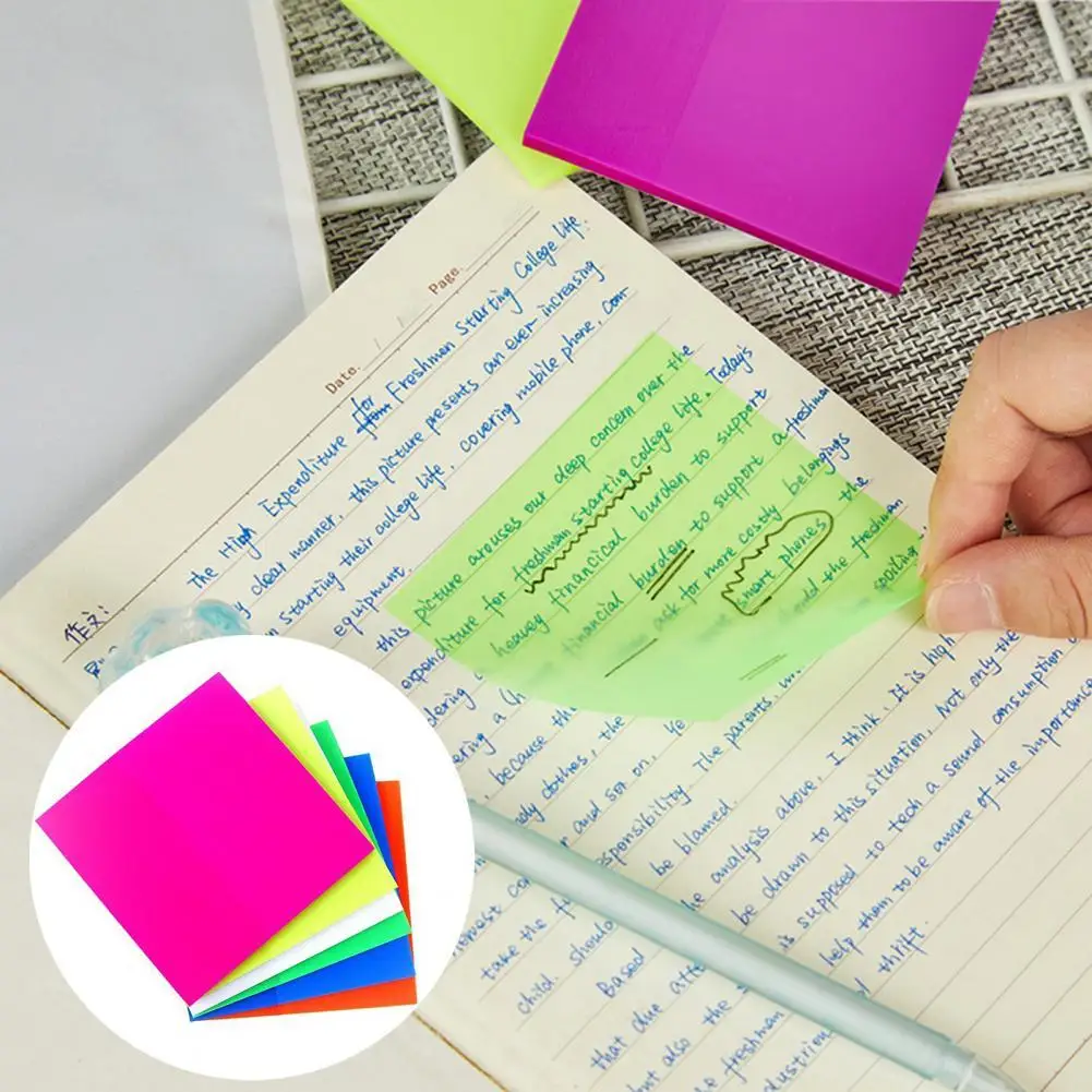 

14Pcs Index Stickers Paste Repeatedly Record Morandi Color Self Adhesive Student Memo Pad Office Sticky Notes School Supplies