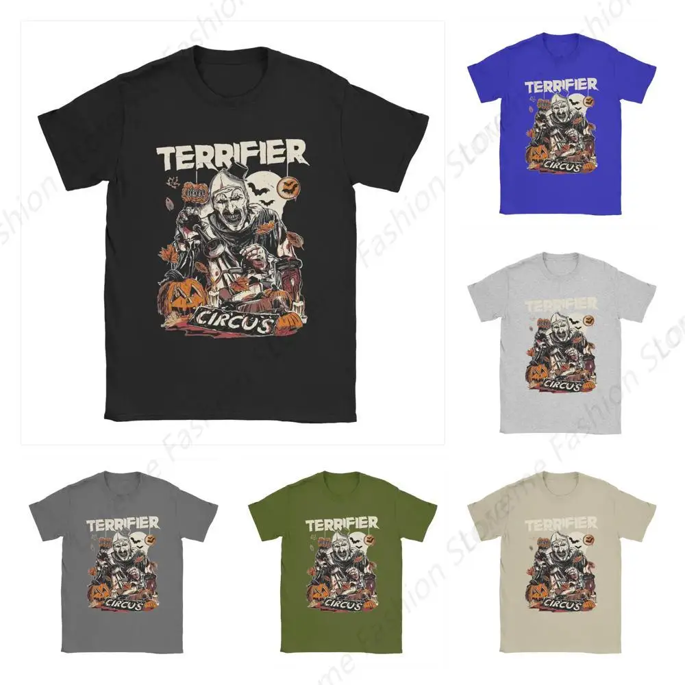 Summer Art The Clown Terrifier for Men Women T Shirt Horror Movie Merch Novelty Tees T-Shirt Pure Cotton Gift Idea Clothing
