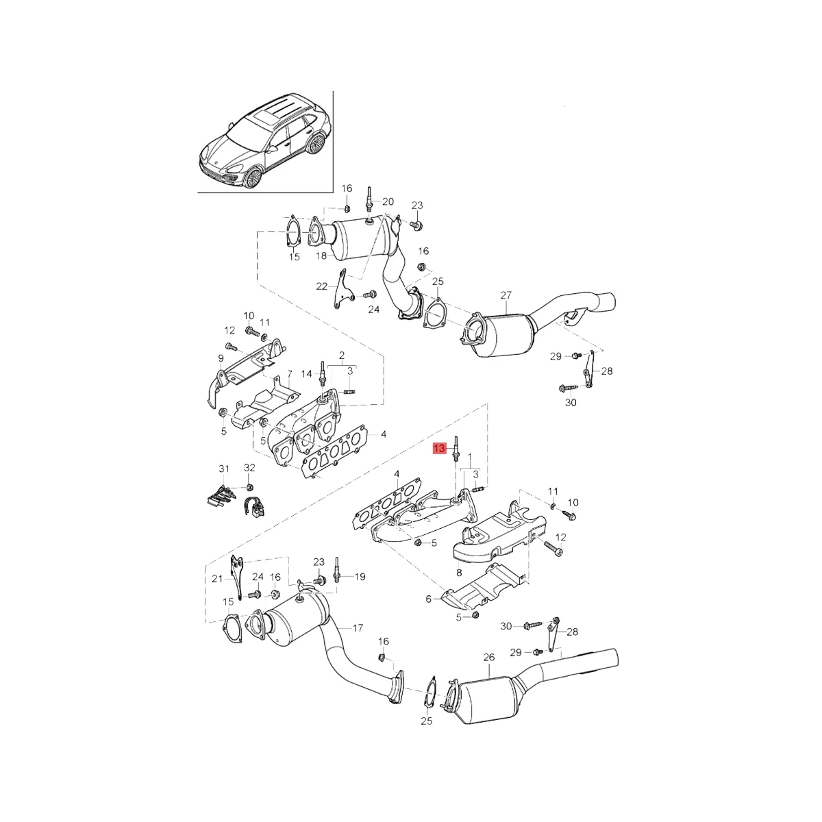 Автомобильный датчик кислорода 06E906262N широкополосный LSU4.9 для 3 0 2011-2018 95860613310 4L0906262G