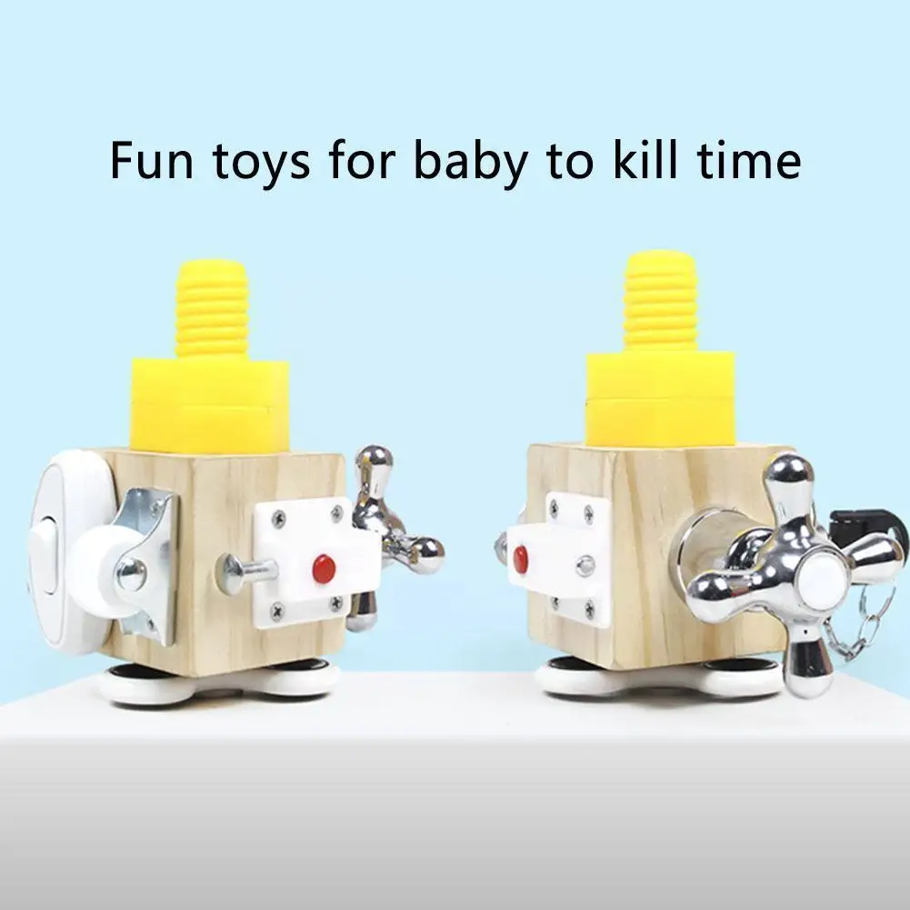 

Wooden Baby Activity Busy Boards Montessori Learning Educational Sensory Toys Fine Motor Basic Life Skills Training For Tod A8h4