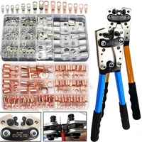 2 color hand tools cable crimping pliers hx 50b 6 50mm2 awg 8 10 suitable cable lug automobile copper ring terminal clamper