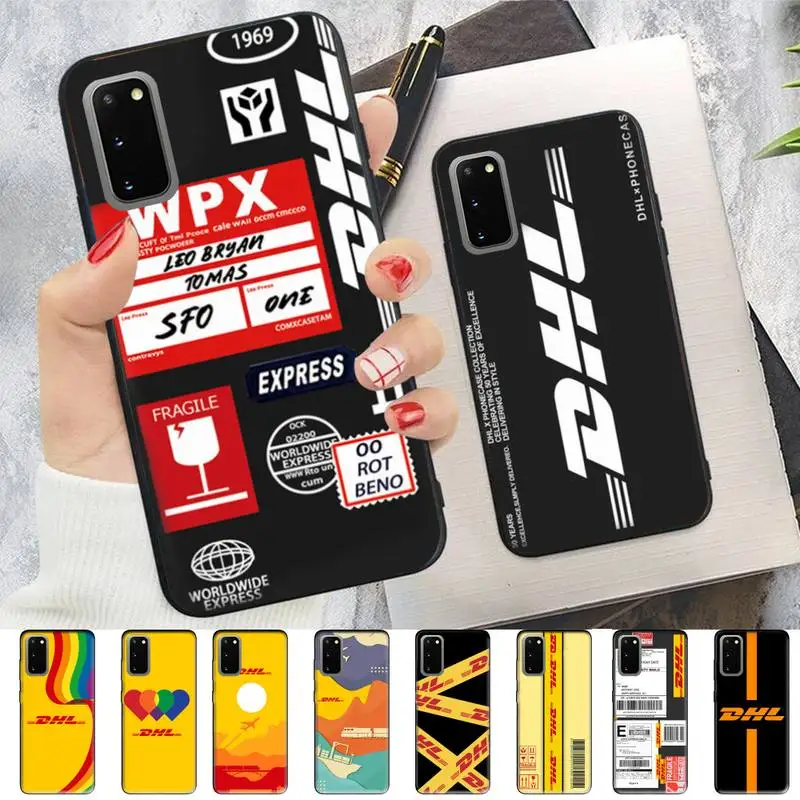 

DHL Hot Express 50th Anniversary Edition Phone Case for Samsung S10 21 20 9 8 plus lite S20 UlTRA 7edge