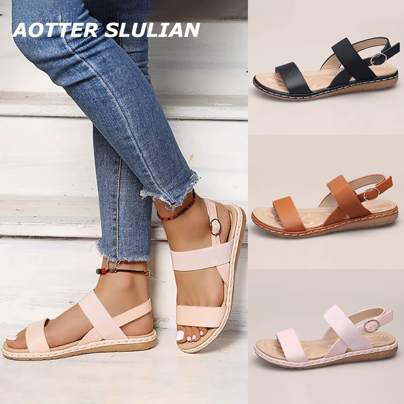 

Sandalias For Daily Outside Shoes Lovely Walking Footwear Anti-slippery Platform Sandals Mujer Plus Size 43 Roman Sliders Sandal