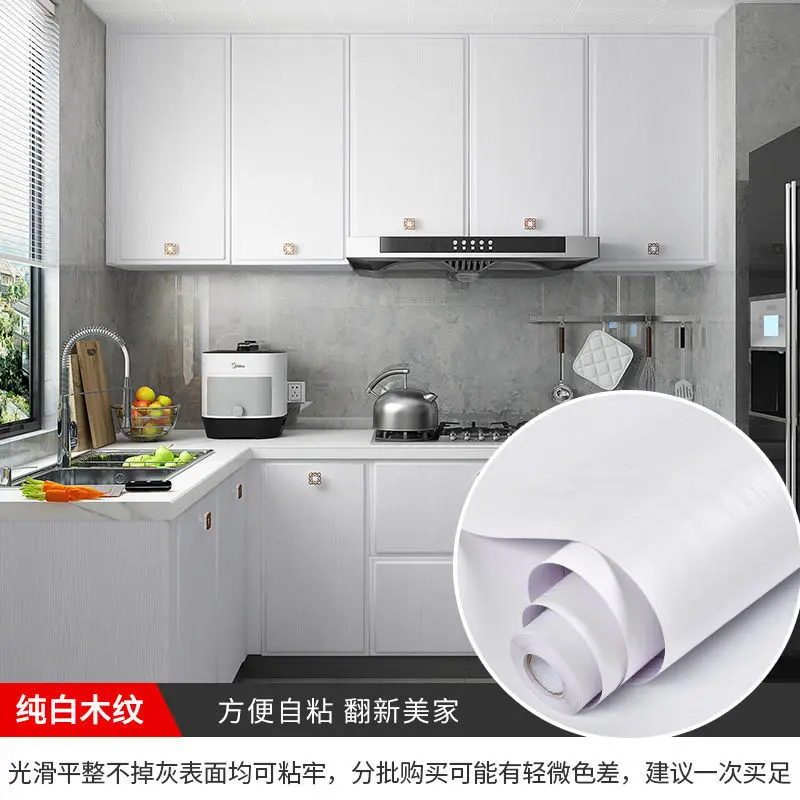 

DIY Decorable Film PVC Self-adhesive Wallpapers Waterproof Wall Stickers Renovation Old Furnitures Peel And Sstick Wall In Rolls
