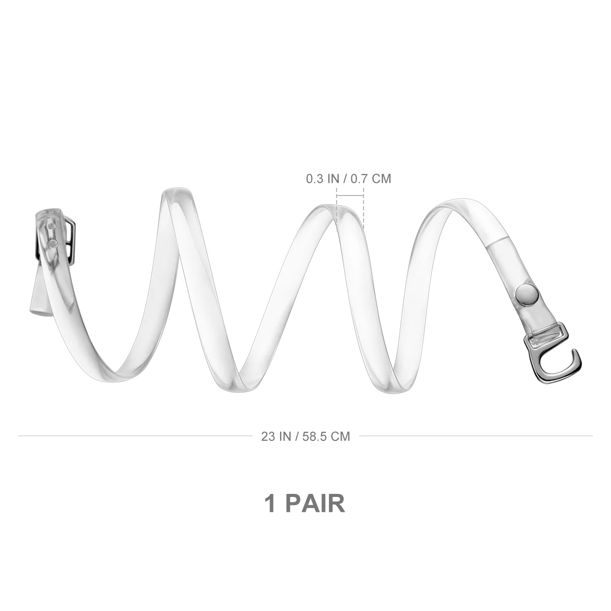 Shoelaces Ankle Strap Extenders Fat Ankles Invisible Straps Clear Heels Pumps Women