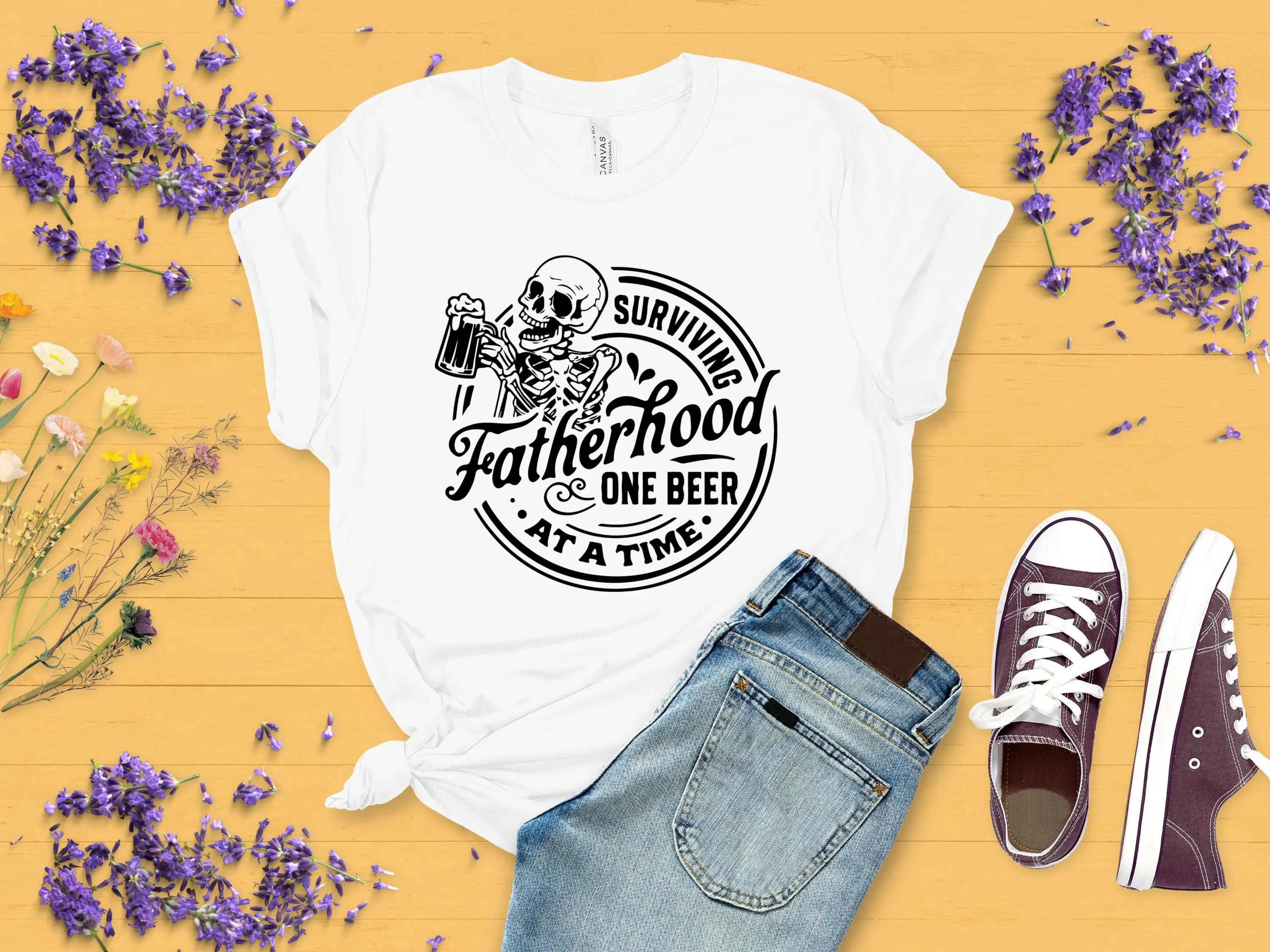 Футболка Surviving Fatherhood One Beer at a Time NoEnName_Null