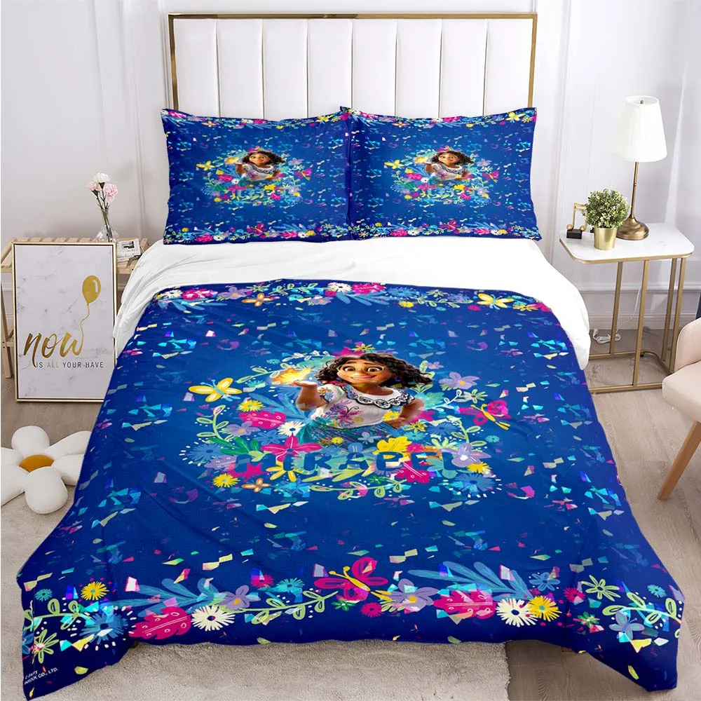 

Zoobies Disney Encanto Quilt Cover With Pillowcases Microfiber 3D Digital Printed Bedding Set Twin Full Queen King