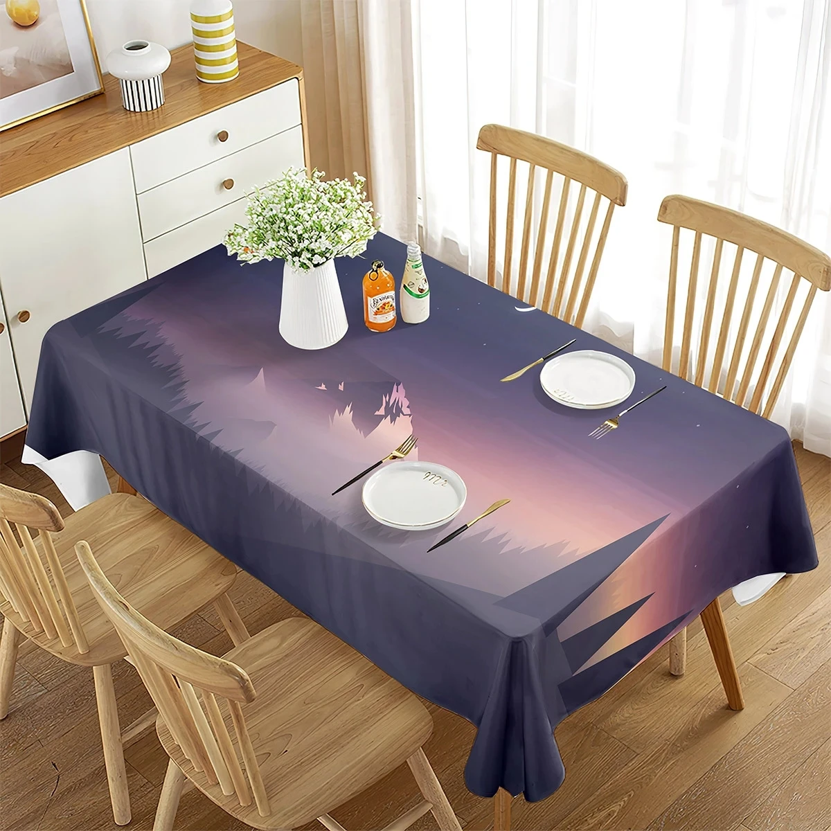 

Rectangular Dining Table Coffee Table Oxford Cloth Table Cover Tapetef --9BU