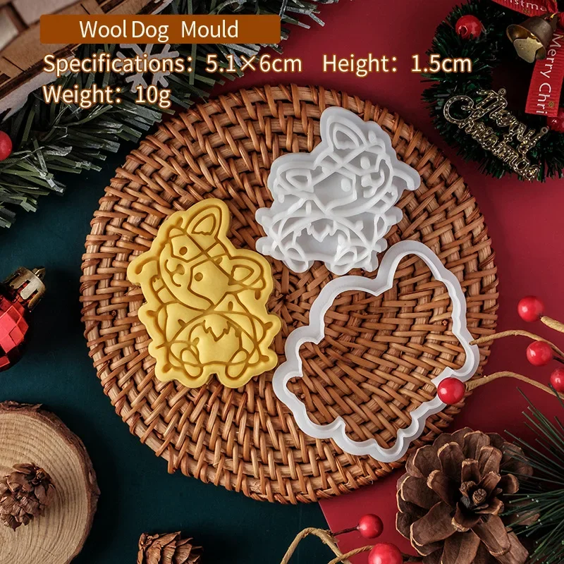 

Форма для печенья Cartoon Christmas Dog