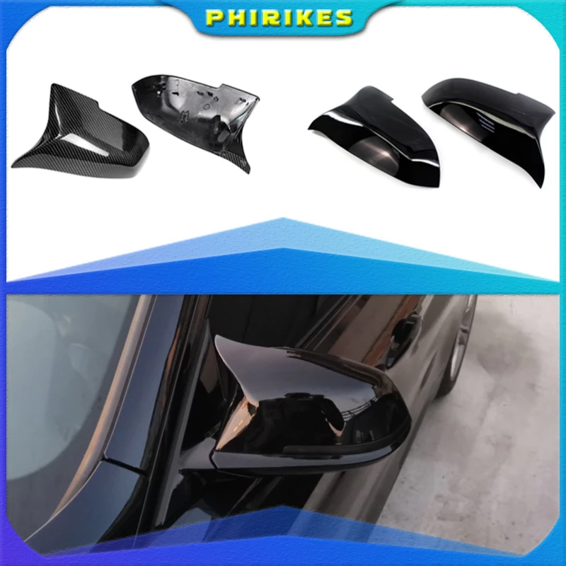 

Carbon Fiber Look Black car Rearview Side Mirror cover Caps for BMW 5 6 7 Series F10 F11 F18 F07 F12 F13 F06 F01 F02 LCI
