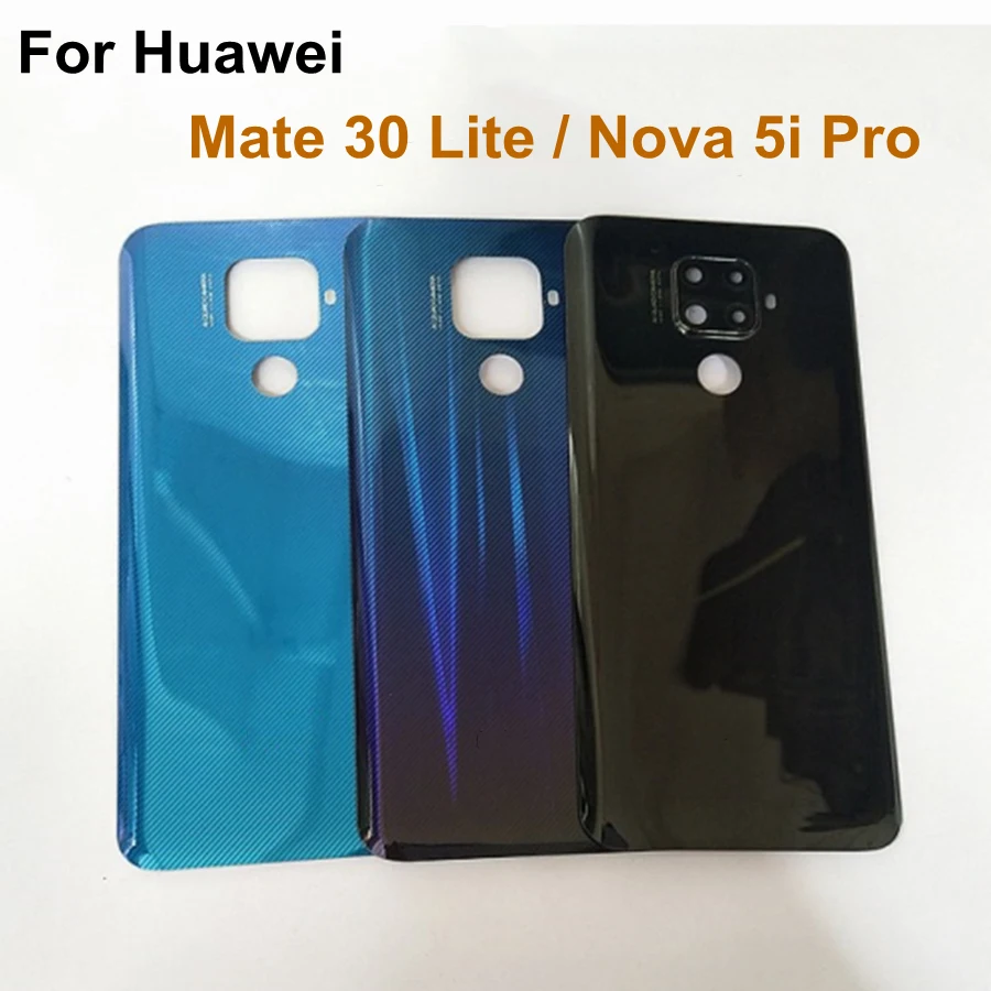 

6.26" For Huawei Mate 30 Lite Battery Cover Rear Back Cover Door Glass Housing Rear Case Nova 5i Pro Battery Cover