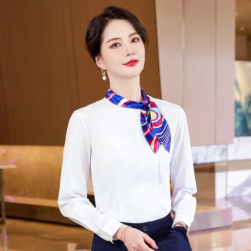Модная рубашка в Корейском стиле официальная одежда Женская весенне-летняя