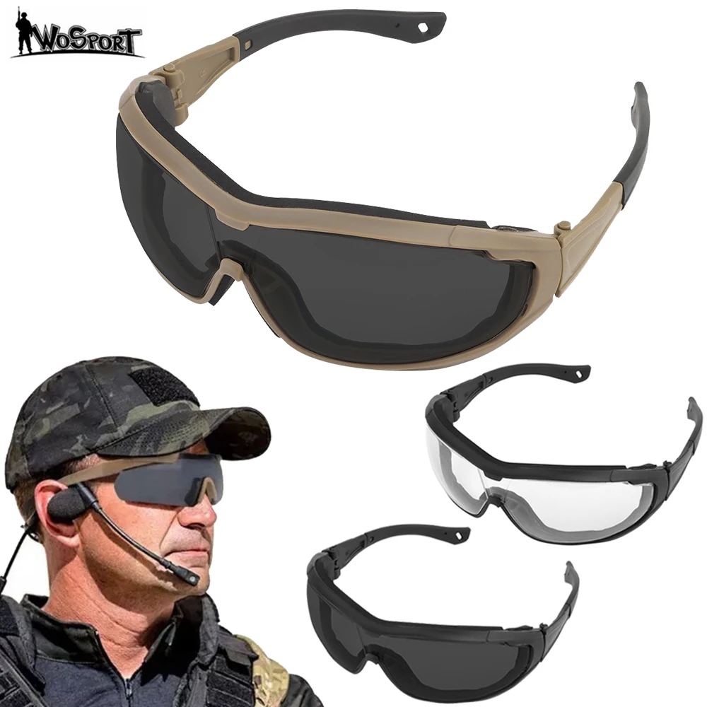 

Очки для страйкбола, военные очки для стрельбы, мотоциклетные ветрозащитные очки для пейнтбола, CS Wargame, тактические очки для защиты глаз для ...