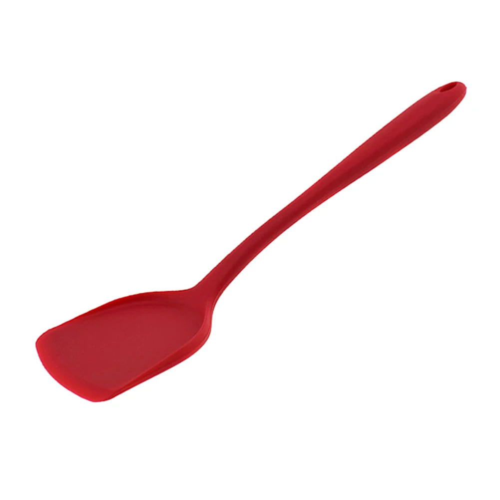 

1 Pcs Silicone Spatula Heat-Resistant Long Handle Non-Stick Turner Kitchen Cooking Tool Spatula Kitchen Cooking Non-Stick