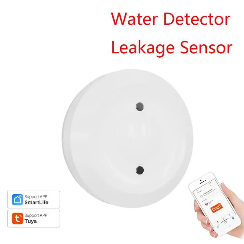 

Датчик утечки воды ZigBee Tuya, охранная сигнализация, детектор протечек, оповещение о переполнении, поддержка умного дома, приложения Smart Life