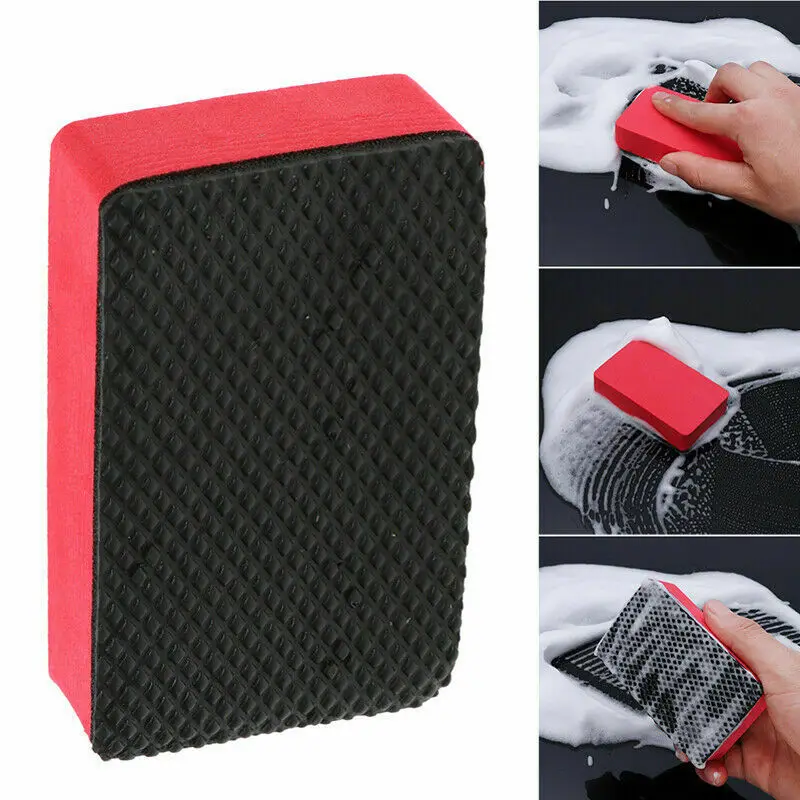 

Wax Car Clay Wash Mud Volcanic mud 3pcs/kit Black & Red Cleaner Cleaning Eraser Polish Sponge Block