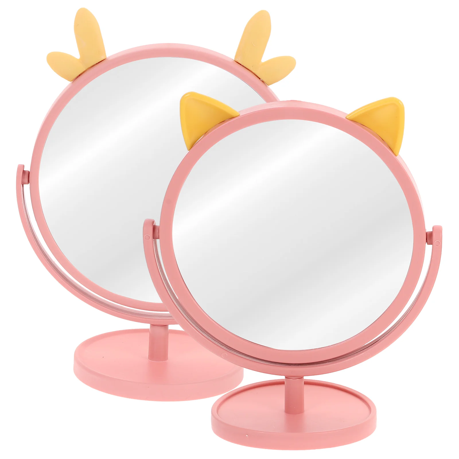 

2 Pcs Vanity Mirror Tabletop Mirror Foldable Standing Mirror Portable Foldable Mirrors Mirror Makeup Standing Mirror Miss