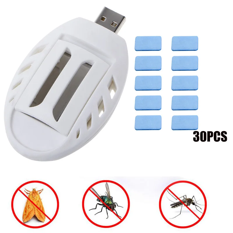 

Портативный USB репеллент от комаров 30/60/90/120 шт.