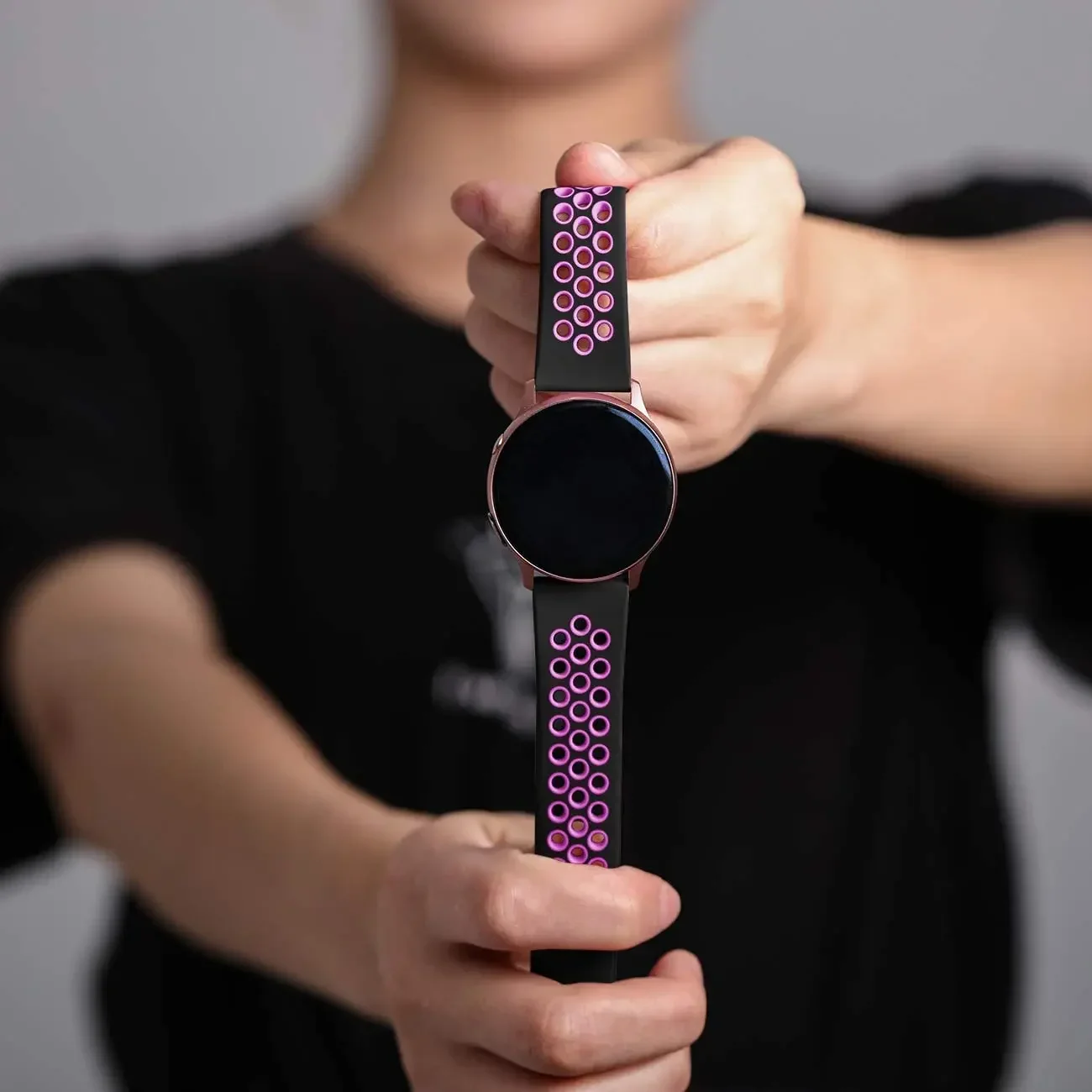 Фото Спортивный ремешок для Samsung Galaxy Watch 4-5-pro-6-Classic/active 2 40 мм 44 мм Силиконовый браслет Huawei GT 4-3-2e-pro Band 20 мм 22 мм №5