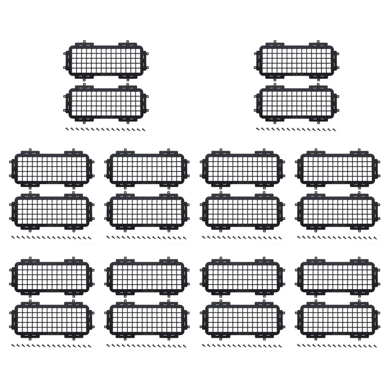 

20X For MN D90 D99S MN99S 1/12 RC Car Upgrade Parts Metal Stereoscopic Window Mesh Protective Net Accessories