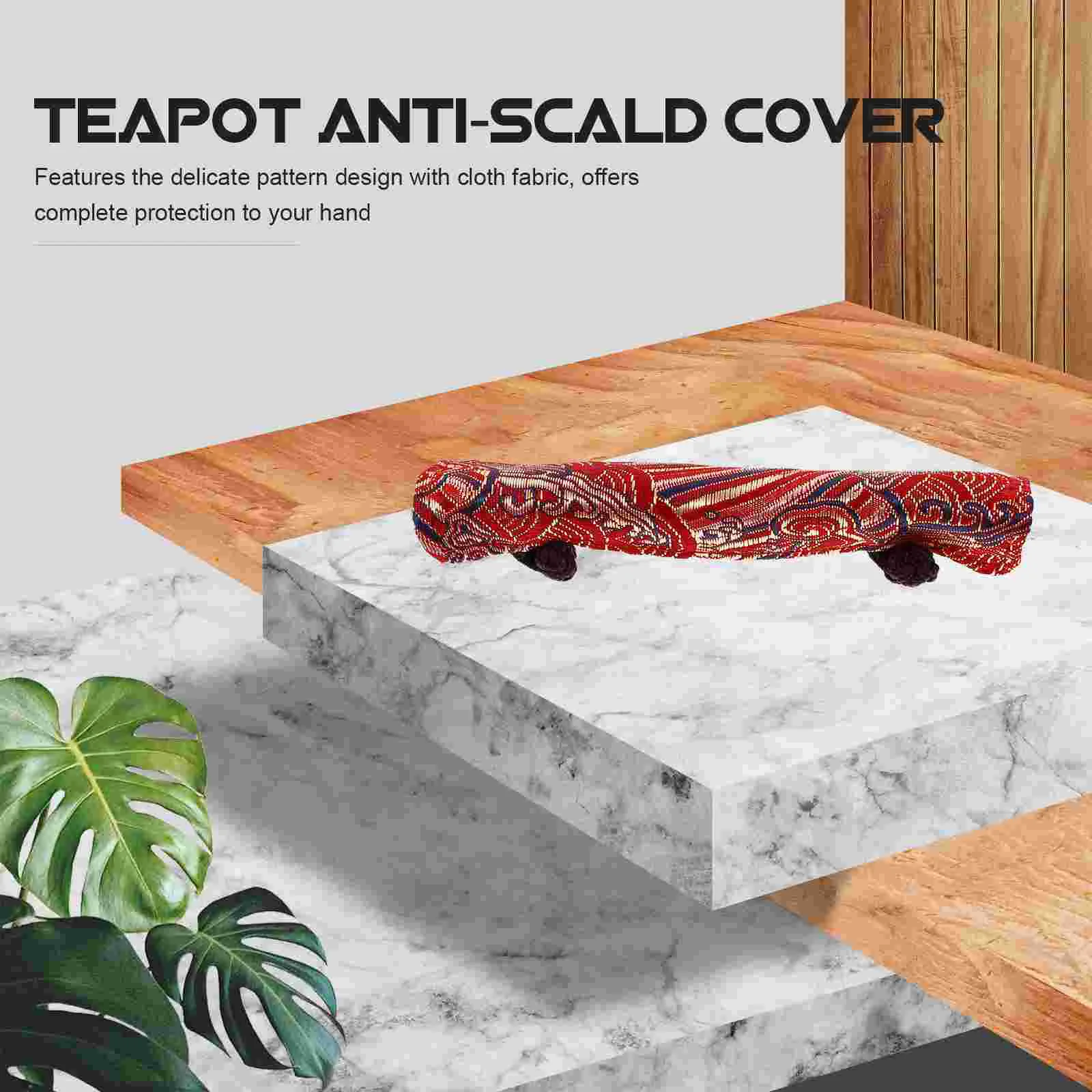 Чехлы на ручки кастрюли декоративные перчатки для чайника аксессуары синяя