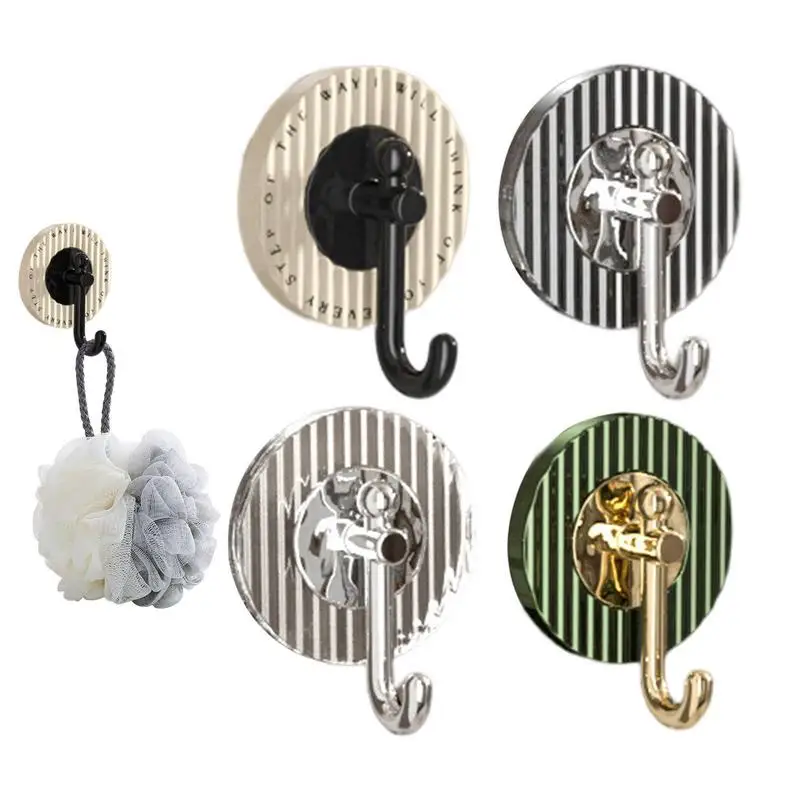 

Stick On Wall Hooks 4pcs Seamless Heavy Duty Adhesive Wall Hooks Self Adhesive Luxury Hooks For Bathroom Bedroom Keys Hooks