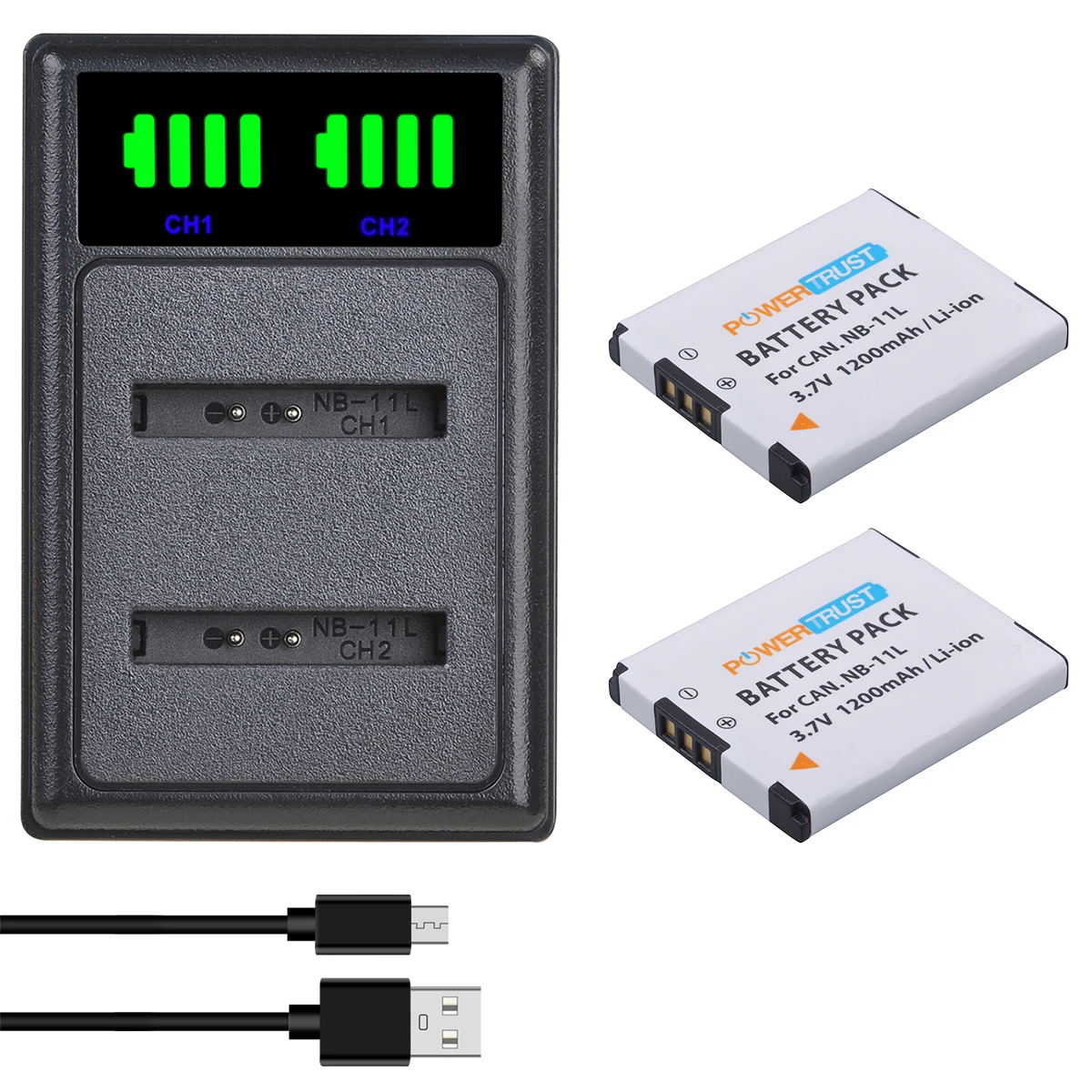 

NB-11L NB-11LH Battery and Charger for Canon IXUS 185, 240 HS, IXUS 190, SX430 IS, SX410 IS, 285 HS, IXUS 180, 275 HS, IXUS 145