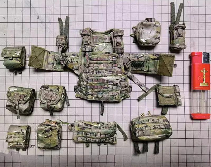 

1/6 простой и простой ES 26046R US. Нагрудная сумка для солдатиков, 75-й боевой блок, подходит для кукол 12 дюймов