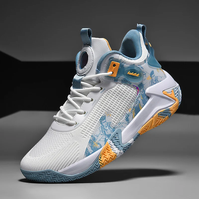 

2023 New Men's Popular Large Basketball Shoe Brand Designer Basketball Boots Boys' Outdoor Sports Shoes