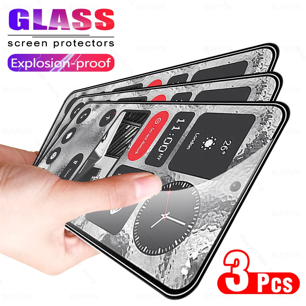 Закаленное стекло для телефона (2) 2 А 3 шт. 9H NothingPhone A A2 Two No Thing Phone2 Phone2a защита экрана