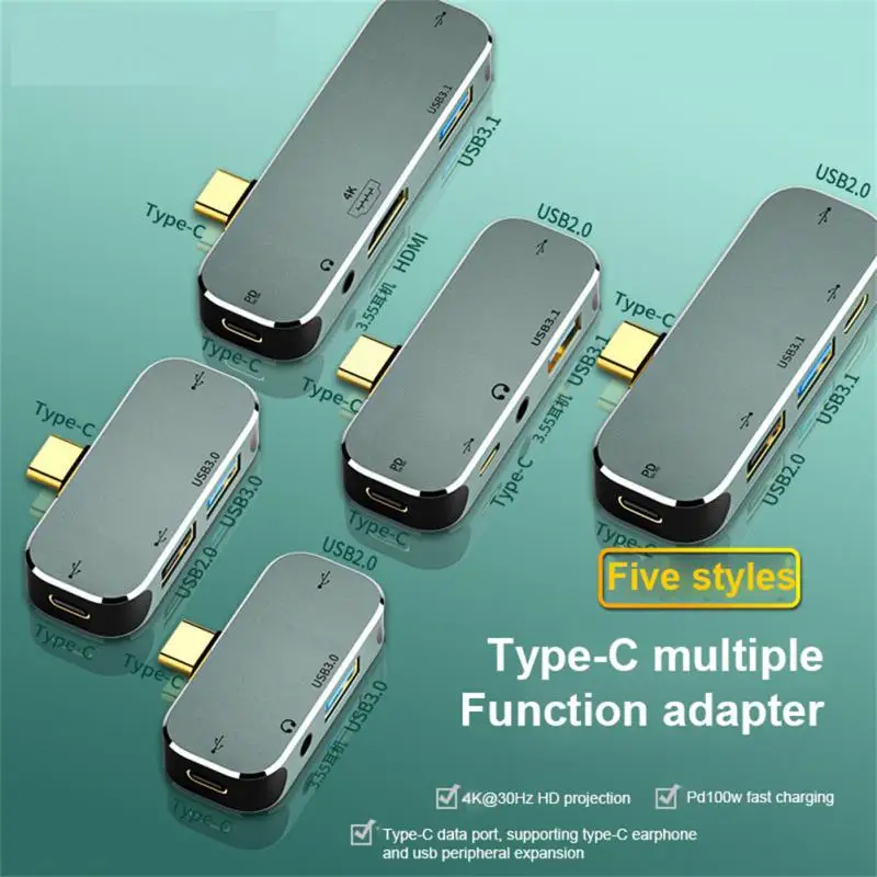 

Portable Type-c Docking Station -compatible Usb Extender Hub Fast Charging Multi-function Usb Extender Usb C Multiport Hub