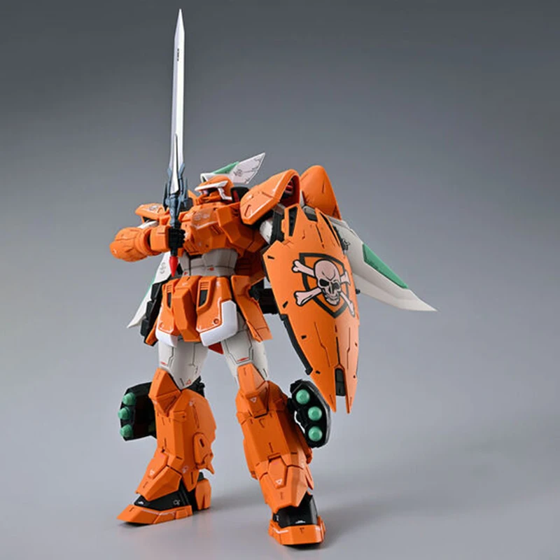 Фото В наличии: Сборная модель Bandai Gundam MG 1/100 ZGMF-1017 Mobile Ginn Miguel Ayman, коллекционная фигурка из аниме, игрушка для сборки №5