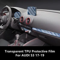for audi s3 17 19 car interior center console transparent tpu protective film anti scratch repair film accessories refit