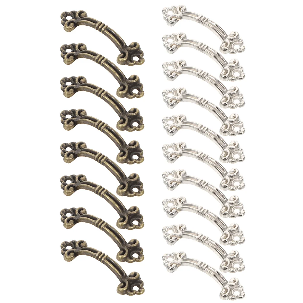 

20 Pcs Handle Cabinet Drawer Pulls Mini Cabinet Knobs Bar Vintage Furniture Knobs Zinc Alloy Vintage Cupboard Drawers