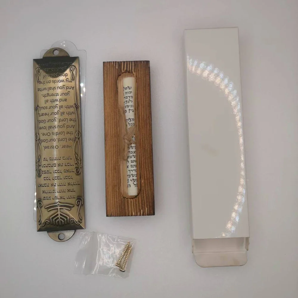 Сплав Mezuzah для двери 1 шт. золото серебро и медь с покрытием 13 1x3 2 см дверная столба