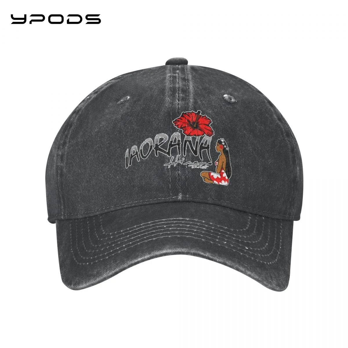 

Baseball Hats Print 3D Hinano Tahiti Logo Outdoor Leisure Washed Adjustable Hip Hop Hat Women Man Hats