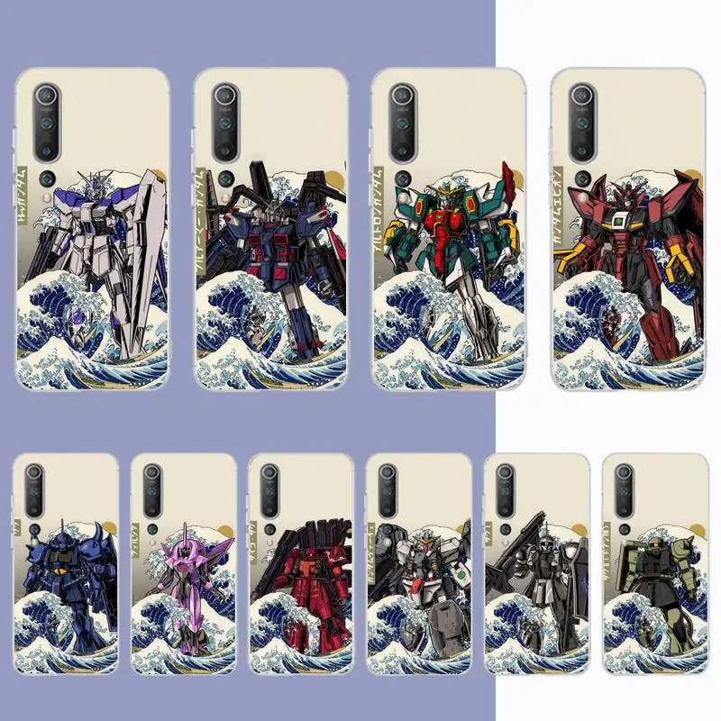 

GUNDAM Phone Case for Samsung S21 A10 for Redmi Note 7 9 for Huawei P30Pro Honor 8X 10i cover