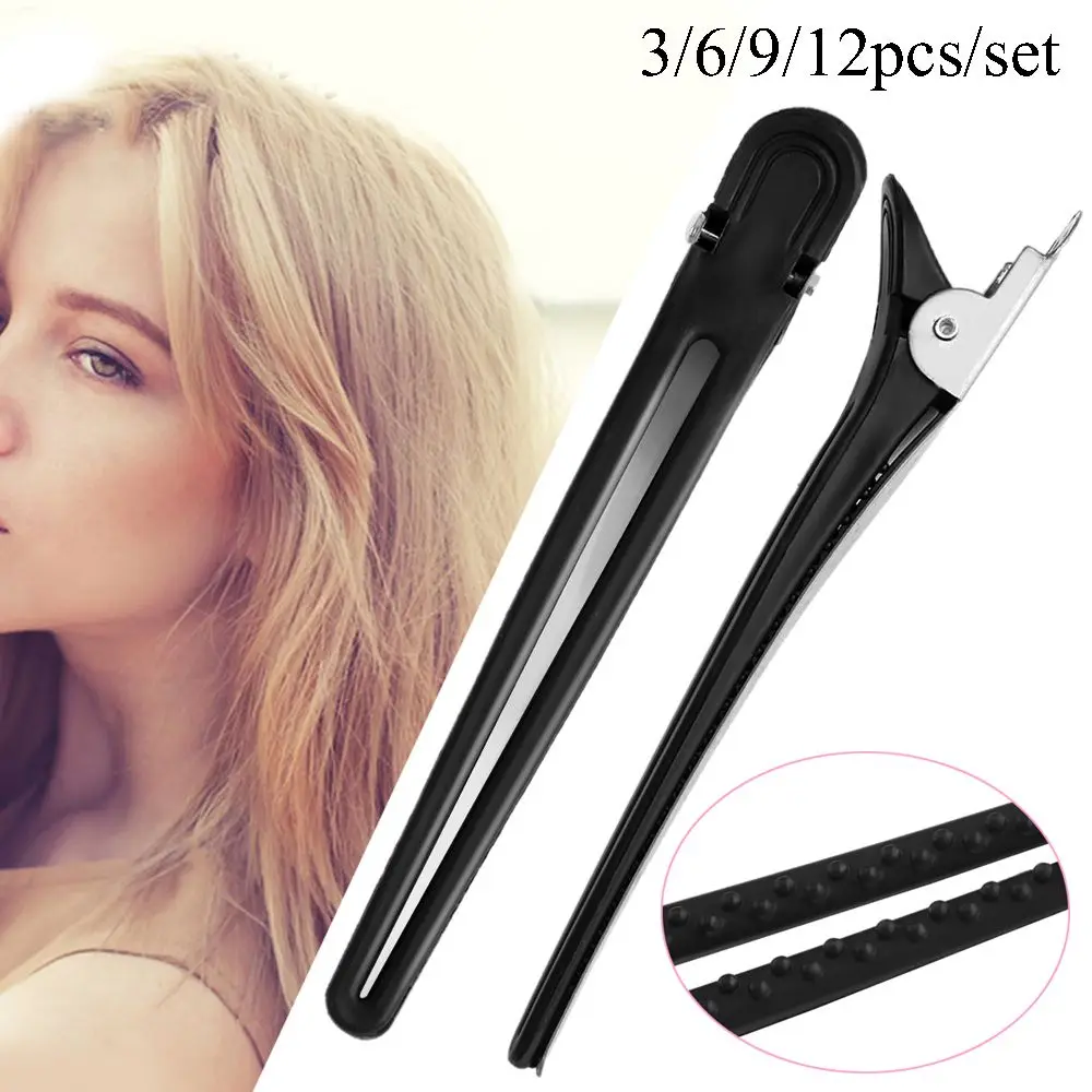 

3pcs/6pcs/9pcs/12pcs Women Hairdressing Tool Pro Salon Fix Handband Butterfly Claw Section Hairpins Hair Clips