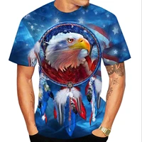 fashion eagle 3d printed t shirt for women and men cool summer short sleeves casual sport tops