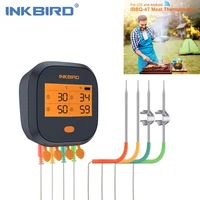 inkbird ibbq 4t wi fi culinary thermometers for indoor outdoor cooking digital meat food thermometer with magnet alarm recipes